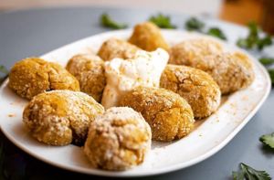 Lentil croquettes   at Karüngen in Mallorca