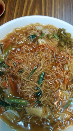yee noodle at Zi Zai Vegetarian 自在齋 - Yishun in North Singapore