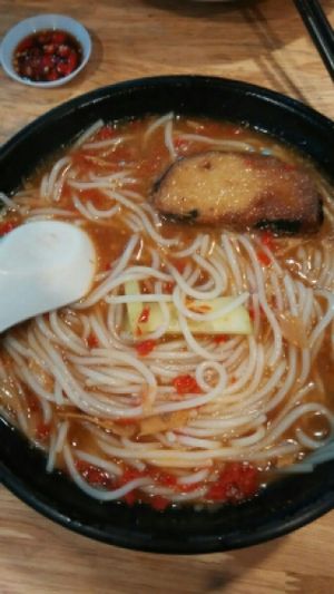 Assam Laksa at Zi Zai Vegetarian 自在齋 - Yishun in North Singapore