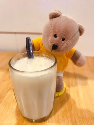Almond milk $1.60 at Zi Zai Vegetarian 自在齋 - Yishun in North Singapore