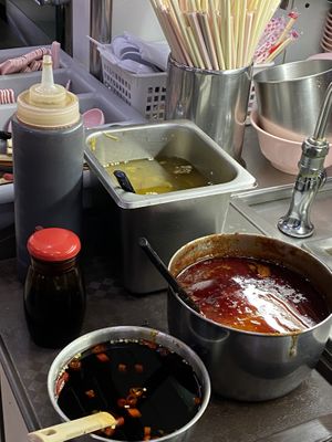 Sauces  at Zhen Xin Vegetarian 真心素食 in Northeast Singapore