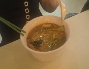 Tom Yam Noodles at Zhen Xin Vegetarian 真心素食 in Northeast Singapore