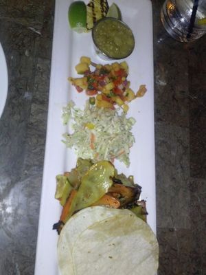 roasted veggie tacos at Bar Bistro at The Arts Factory in Las Vegas