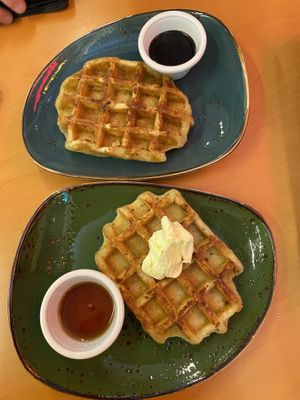 Butter and maple waffle and chocolate waffle   at Sala - Avenue K in Kuala Lumpur