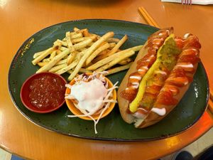 Hot dog and fries   at Sala - Avenue K in Kuala Lumpur