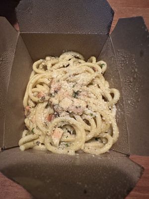 Carbonara #Veganuary at Lilla in Portland