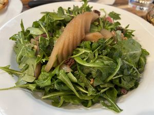 poached pear salad  at Lilla in Portland