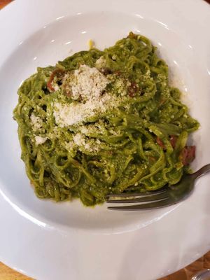 Basil pesto at Lilla in Portland