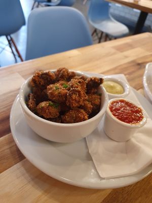 fried mushroom at Lilla in Portland