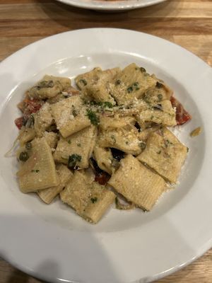 Rigatoni with artichoke cream #Veganuary at Lilla in Portland