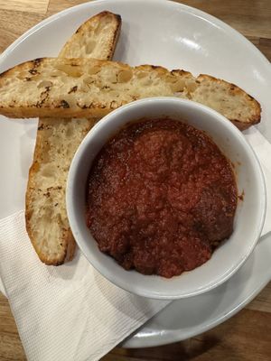 Meatballs and focaccia  #Veganuary at Lilla in Portland