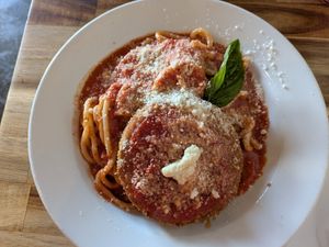 Chicken Parmesan at Lilla in Portland