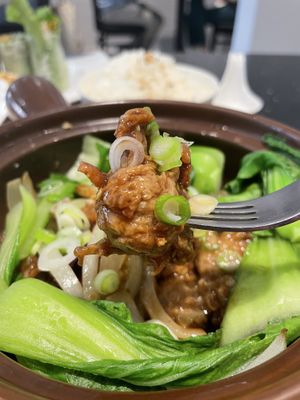 Lemongrass chicken vegan  at Viet Family - The Vegan House in Vancouver