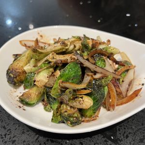 Wok Fried Brussel Sprout   at Viet Family - The Vegan House in Vancouver