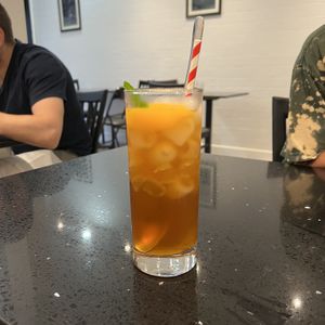 Peach Tea  at Viet Family - The Vegan House in Vancouver