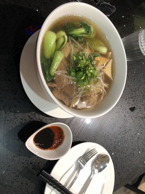 The beefless pho- amazing   at Viet Family - The Vegan House in Vancouver