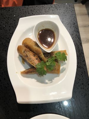 Spring rolls  at Viet Family - The Vegan House in Vancouver