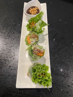 Salad rolls  at Viet Family - The Vegan House in Vancouver