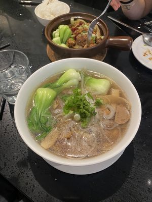 Beef pho   at Viet Family - The Vegan House in Vancouver