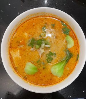 curry laksa noodle  #Veganuary at Viet Family - The Vegan House in Vancouver