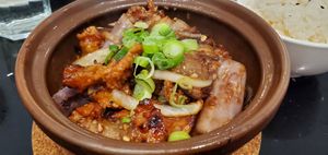 Eggplant Chicken - spicy, moist happiness at Viet Family - The Vegan House in Vancouver