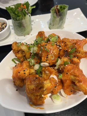 Fried cauliflower   at Viet Family - The Vegan House in Vancouver