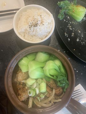 Lemongrass chicken  at Viet Family - The Vegan House in Vancouver