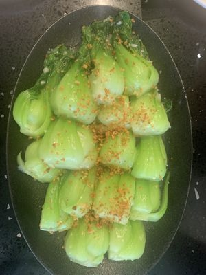 Garlic bokchoy  at Viet Family - The Vegan House in Vancouver