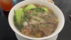 Beef Pho  at Viet Family - The Vegan House in Vancouver