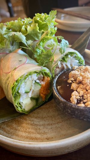 Summer rolls  at Viet Family - The Vegan House in Vancouver