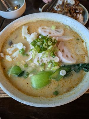 Curry soup at Viet Family - The Vegan House in Vancouver