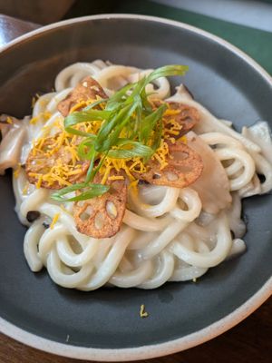 Coconut udon at Viet Family - The Vegan House in Vancouver