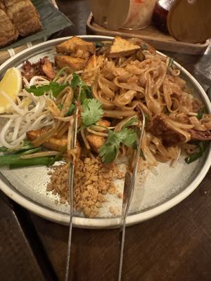 Pad thai  at Viet Family - The Vegan House in Vancouver