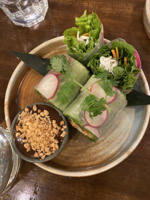 Summer rolls   at Viet Family - The Vegan House in Vancouver