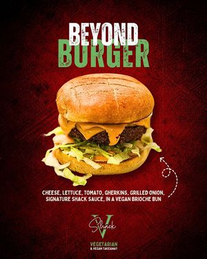 Go beyond your usual burger cravings 🌿 This one’s loaded with all the good stuff, and served in a soft vegan brioche bun. It’s not just a burger – it’s a V Shack classic at V Shack in Derby