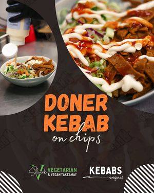 Big flavour in every bite 🌱 Our vegan Doner Kebab on Chips is everything you want in a comfort dish—warm, satisfying, and absolutely packed with taste. at V Shack in Derby