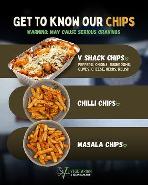 Not your average portion of chips 🍟 From fiery chilli to flavour-packed masala and fully loaded V Shack style—these aren’t just sides, they’re the main event. at V Shack in Derby