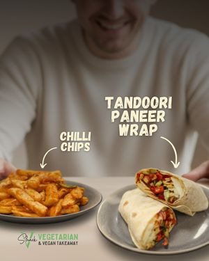 The combo you didn’t know you needed.
Our Tandoori Paneer Wrap and Chilli Chips are the perfect Friday fix. A little spice, comfort, and flavour you deserve after a long week. at V Shack in Derby