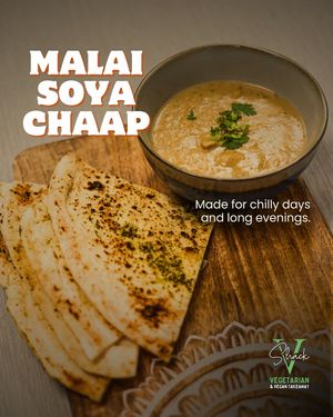 December’s here, and nothing hits quite like a hot, creamy Malai Soya Chaap 😋
Rich, comforting, and full of flavour, it’s the perfect way to ease into the colder evenings. at V Shack in Derby