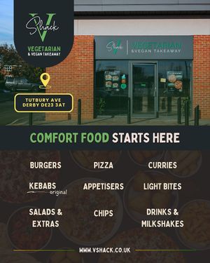 We know holiday cravings hit different. When you’re in the mood for something warm, comforting, and full of flavour, you know where to find us.  at V Shack in Derby