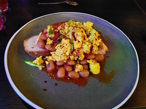 Posh Beans on Toast at Fress  in Manchester