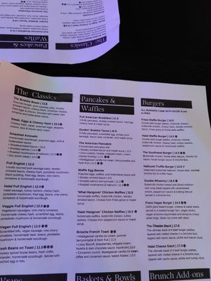 Menu 1 at Fress  in Manchester