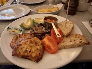 Full vegan breakfast   at Café Rouge - Victoria Place in South West London