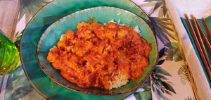 Paparkash chicken at Yes It Is Vegan II - Liszt Ferenc Tér in Budapest