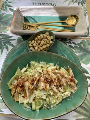 Caesar salad  at Yes It Is Vegan II - Liszt Ferenc Tér in Budapest