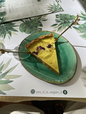 Lemon tart   at Yes It Is Vegan II - Liszt Ferenc Tér in Budapest