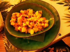 Almost chicken Brassói from pea protein and potato at Yes It Is Vegan II - Liszt Ferenc Tér in Budapest