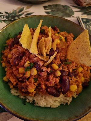 Chilli sin carne at Yes It Is Vegan II - Liszt Ferenc Tér in Budapest