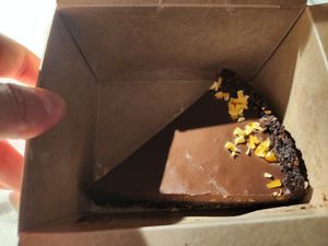 Chocolate torte at Yes It Is Vegan II - Liszt Ferenc Tér in Budapest