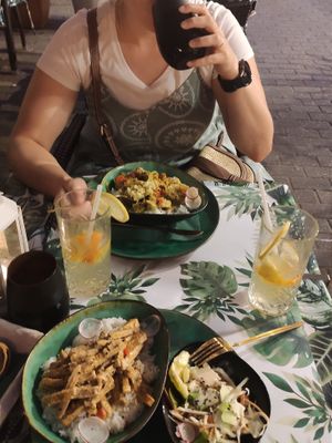 'gyros' and 'goulash' at Yes It Is Vegan II - Liszt Ferenc Tér in Budapest